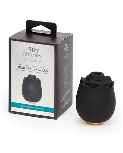 Lovehoney C/o Wow Tech Fifty Shades Of Grey Hearts & Flowers Rose Vibrator - Black Kink & BDSM
