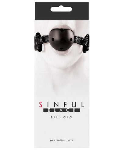 NS Novelties Sinful Ball Gag Black Kink & BDSM